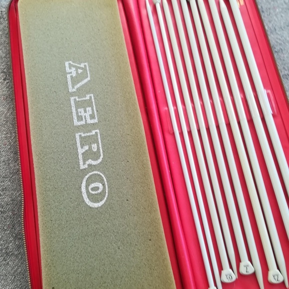 ❌SOLD❌12-needle knitting set in zippered case, vintage AERO brand - Picture 6 of 6